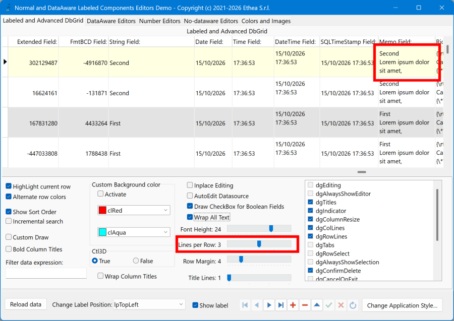 DemoDataAwareDbGridLinesPerRow3
