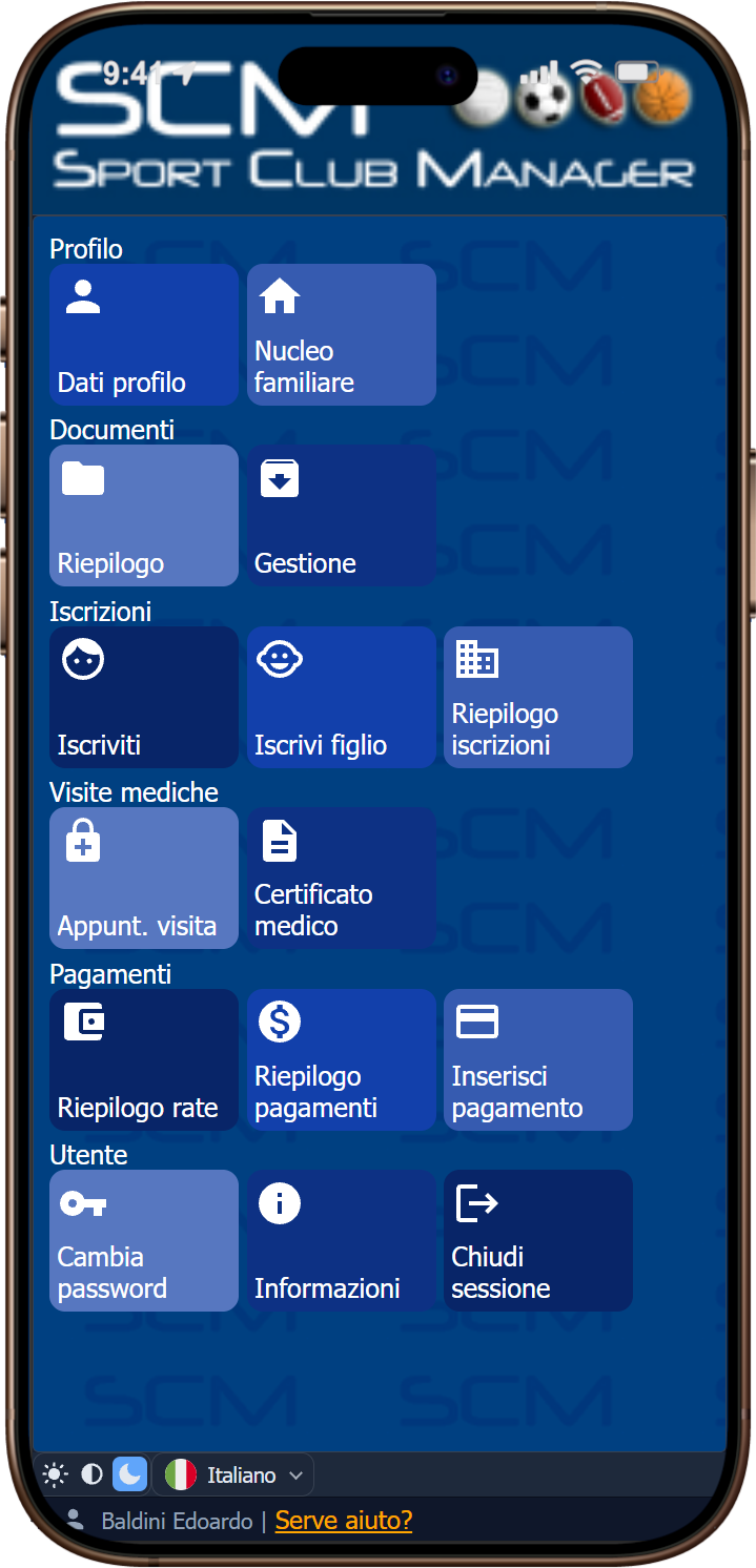 Member home on a phone