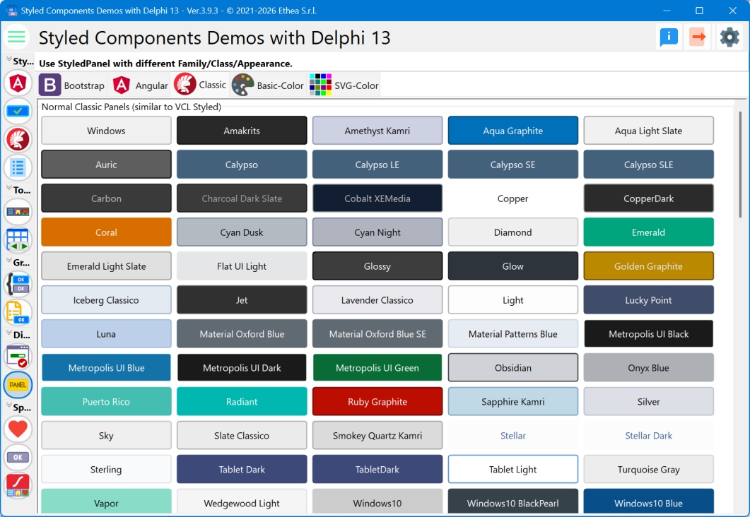 Styled Panel Demo